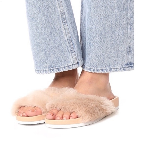 NEW Vince Garrison Blush Pool Slide Sandals - Picture 1 of 3